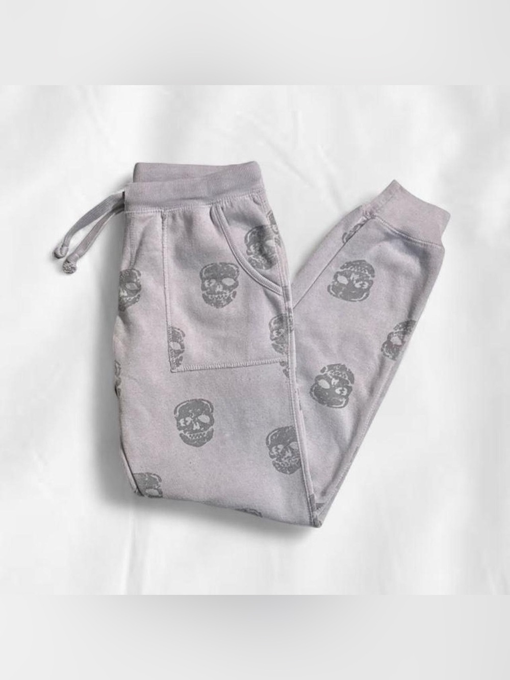 Vintage Havana Lavender Skull Print Burnout Fleece Jogger Sweatpants Size S